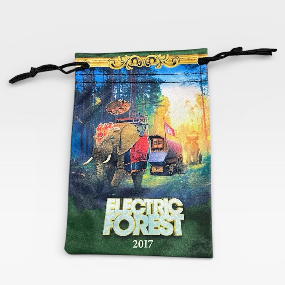 Electric Forest 2017 Festival Souvenir Drawstring Pouch Goodie Bag